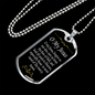 O' My Jesus Catholic Prayer Dog Tag Stainless Steel or 18k Gold 24" Chain-Express Your Love Gifts