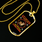 Obedience Loyalty Necklace Stainless Steel or 18k Gold Dog Tag 24" Chain-Express Your Love Gifts