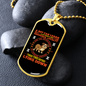 Obedience Loyalty Necklace Stainless Steel or 18k Gold Dog Tag 24" Chain-Express Your Love Gifts
