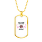 Ocicat Cat Girl Loves Necklace Stainless Steel or 18k Gold Dog Tag 24" Chain-Express Your Love Gifts