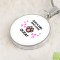Ocicat Girl Loves Circle Necklace Stainless Steel or 18k Gold 18-22"-Express Your Love Gifts
