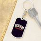 Odd Times Gambler Keychain Stainless Steel or 18k Gold Dog Tag Keyring-Express Your Love Gifts