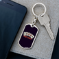 Odd Times Gambler Keychain Stainless Steel or 18k Gold Dog Tag Keyring-Express Your Love Gifts