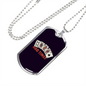 Odd Times Gambler Necklace Stainless Steel or 18k Gold Dog Tag 24" Chain-Express Your Love Gifts