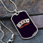 Odd Times Gambler Necklace Stainless Steel or 18k Gold Dog Tag 24" Chain-Express Your Love Gifts