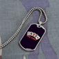 Odd Times Gambler Necklace Stainless Steel or 18k Gold Dog Tag 24" Chain-Express Your Love Gifts