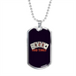 Odd Times Gambler Necklace Stainless Steel or 18k Gold Dog Tag 24" Chain-Express Your Love Gifts