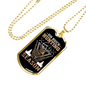 Oh Buck Hunting Season Necklace Stainless Steel or 18k Gold Dog Tag 24" Chain-Express Your Love Gifts