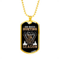 Oh Buck Hunting Season Necklace Stainless Steel or 18k Gold Dog Tag 24" Chain-Express Your Love Gifts