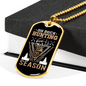 Oh Buck Hunting Season Necklace Stainless Steel or 18k Gold Dog Tag 24" Chain-Express Your Love Gifts
