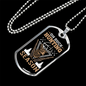 Oh Buck Hunting Season Necklace Stainless Steel or 18k Gold Dog Tag 24" Chain-Express Your Love Gifts