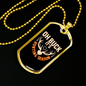Oh Buck! It'S Hunting Season Necklace Stainless Steel or 18k Gold Dog Tag 24" Chain-Express Your Love Gifts