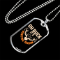 Oh Buck! It'S Hunting Season Necklace Stainless Steel or 18k Gold Dog Tag 24" Chain-Express Your Love Gifts