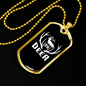 Oh Deer Necklace Stainless Steel or 18k Gold Dog Tag 24" Chain-Express Your Love Gifts