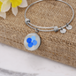 OK Blockchain (OKB) Bracelet Stainless Steel or 18k Gold Circle Bangle-Express Your Love Gifts