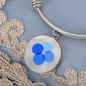 OK Blockchain (OKB) Bracelet Stainless Steel or 18k Gold Circle Bangle-Express Your Love Gifts