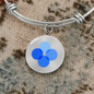 OK Blockchain (OKB) Bracelet Stainless Steel or 18k Gold Circle Bangle-Express Your Love Gifts