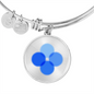 OK Blockchain (OKB) Bracelet Stainless Steel or 18k Gold Circle Bangle-Express Your Love Gifts