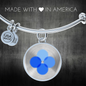 OK Blockchain (OKB) Bracelet Stainless Steel or 18k Gold Circle Bangle-Express Your Love Gifts