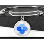 OK Blockchain (OKB) Bracelet Stainless Steel or 18k Gold Circle Bangle-Express Your Love Gifts