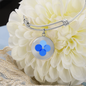 OK Blockchain (OKB) Bracelet Stainless Steel or 18k Gold Circle Bangle-Express Your Love Gifts