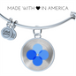 OK Blockchain (OKB) Bracelet Stainless Steel or 18k Gold Circle Bangle-Express Your Love Gifts