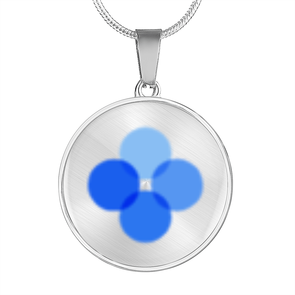OK Blockchain (OKB) Circle Necklace Stainless Steel or 18k Gold 18-22"-Express Your Love Gifts