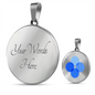 OK Blockchain (OKB) Circle Necklace Stainless Steel or 18k Gold 18-22"-Express Your Love Gifts
