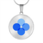 OK Blockchain (OKB) Circle Necklace Stainless Steel or 18k Gold 18-22"-Express Your Love Gifts