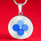 OK Blockchain (OKB) Circle Necklace Stainless Steel or 18k Gold 18-22"-Express Your Love Gifts