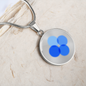 OK Blockchain (OKB) Circle Necklace Stainless Steel or 18k Gold 18-22"-Express Your Love Gifts