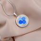 OK Blockchain (OKB) Circle Necklace Stainless Steel or 18k Gold 18-22"-Express Your Love Gifts