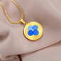 OK Blockchain (OKB) Circle Necklace Stainless Steel or 18k Gold 18-22"-Express Your Love Gifts