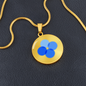 OK Blockchain (OKB) Circle Necklace Stainless Steel or 18k Gold 18-22"-Express Your Love Gifts