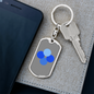 OK Blockchain (OKB) Crypto Cryptocurrency Keychain Stainless Steel or 18k Gold Dog Tag Keyring-Express Your Love Gifts