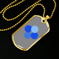 OK Blockchain (OKB) Crypto Necklace Stainless Steel or 18k Gold Dog Tag 24" Chain-Express Your Love Gifts