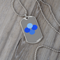 OK Blockchain (OKB) Crypto Necklace Stainless Steel or 18k Gold Dog Tag 24" Chain-Express Your Love Gifts