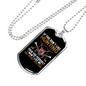 Okay Hunting Necklace Stainless Steel or 18k Gold Dog Tag 24" Chain-Express Your Love Gifts