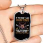 Okay Hunting Necklace Stainless Steel or 18k Gold Dog Tag 24" Chain-Express Your Love Gifts