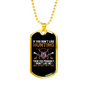 Okay Hunting Necklace Stainless Steel or 18k Gold Dog Tag 24" Chain-Express Your Love Gifts