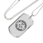 Old But Still Works Fishing Necklace Stainless Steel or 18k Gold Dog Tag 24" Chain-Express Your Love Gifts