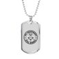 Old But Still Works Fishing Necklace Stainless Steel or 18k Gold Dog Tag 24" Chain-Express Your Love Gifts