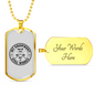 Old But Still Works Fishing Necklace Stainless Steel or 18k Gold Dog Tag 24" Chain-Express Your Love Gifts