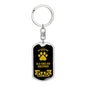 Old English Sheepdog Keychain Stainless Steel or 18k Gold-Express Your Love Gifts