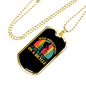 Old Guy On A Bicycle Cycling Necklace Stainless Steel or 18k Gold Dog Tag 24"-Express Your Love Gifts