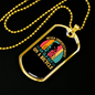 Old Guy On A Bicycle Cycling Necklace Stainless Steel or 18k Gold Dog Tag 24"-Express Your Love Gifts