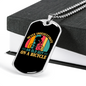 Old Guy On A Bicycle Cycling Necklace Stainless Steel or 18k Gold Dog Tag 24"-Express Your Love Gifts