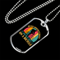 Old Guy On A Bicycle Cycling Necklace Stainless Steel or 18k Gold Dog Tag 24"-Express Your Love Gifts