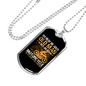 Old Man On Motorcycle Biker Necklace Stainless Steel or 18k Gold Dog Tag 24"-Express Your Love Gifts