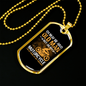 Old Man On Motorcycle Biker Necklace Stainless Steel or 18k Gold Dog Tag 24"-Express Your Love Gifts